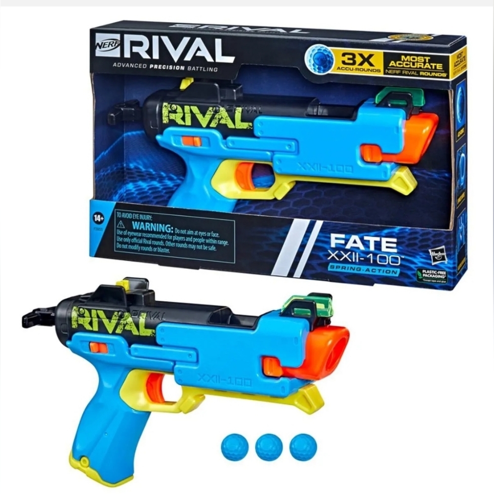 NEW Case Of 2 NERF Rival Fate XXII-100 Spring Action Blaster -15